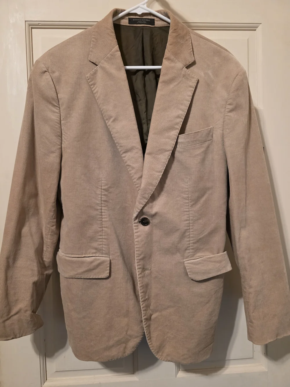 Banana Republic Men's Light Beige Corduroy Sport Coat